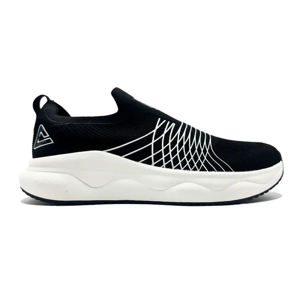 PEAK CASUAL SLIP ON BLACK WHITE