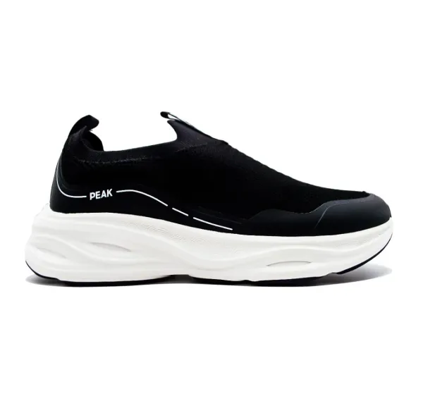 PEAK SLIP ON CASUAL BLACK WHITE